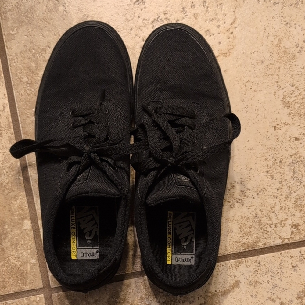 Vans Men's Black Canvas Sneakers